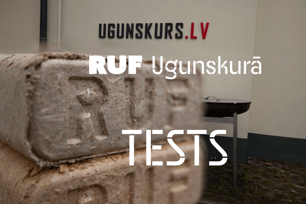 RUF Brikešu foto no UGUNSKURS.LV brikešu degšanas testa